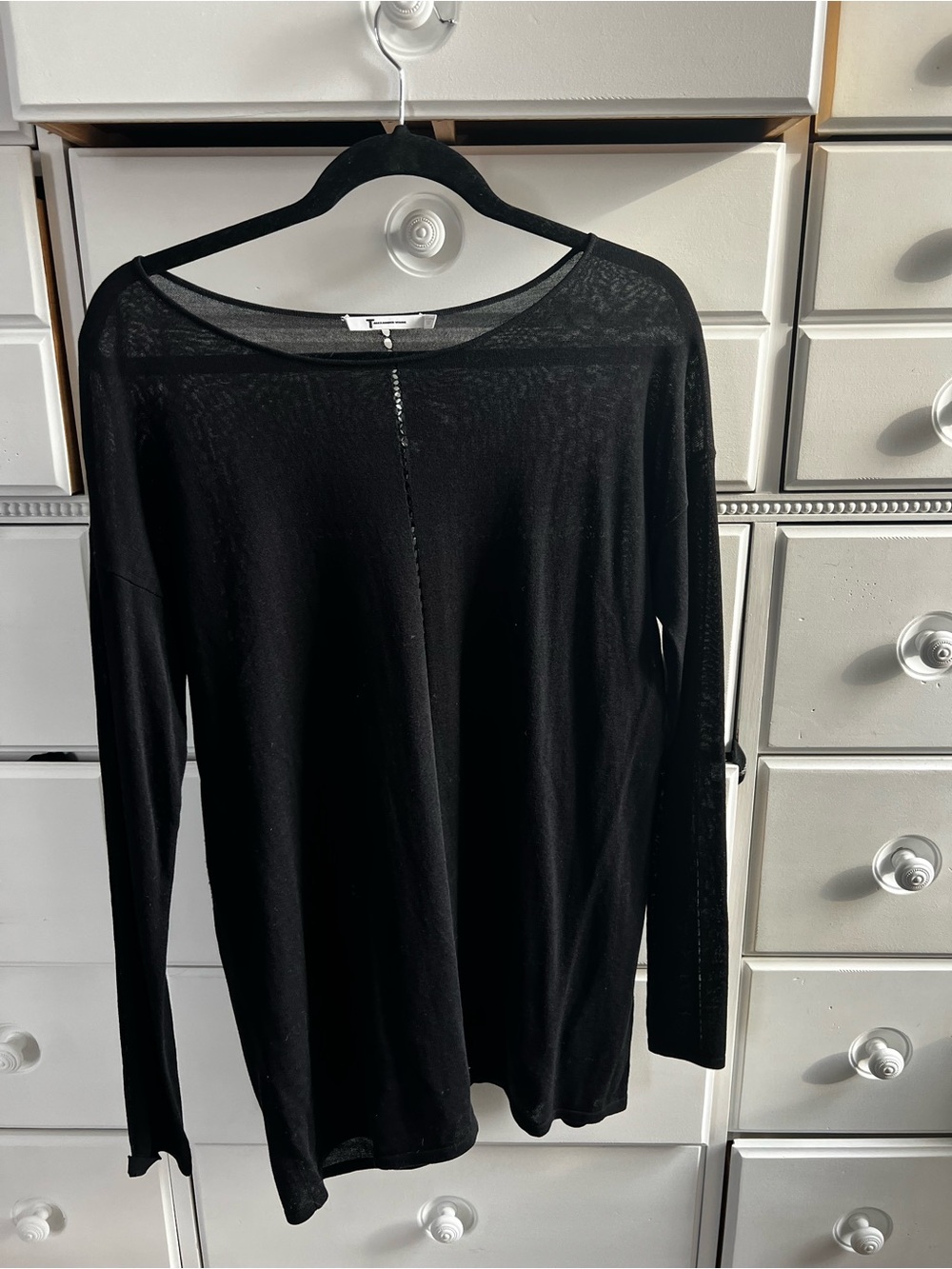 Sanctuary Black Ribbed Knit Top - Picture 3 of 3